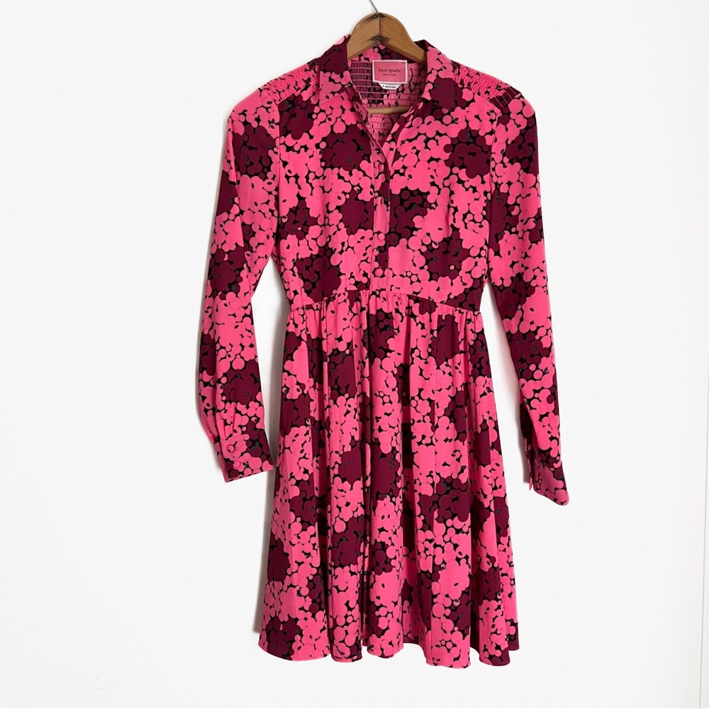 Kate Spade Bubble Dot Smocked Dress